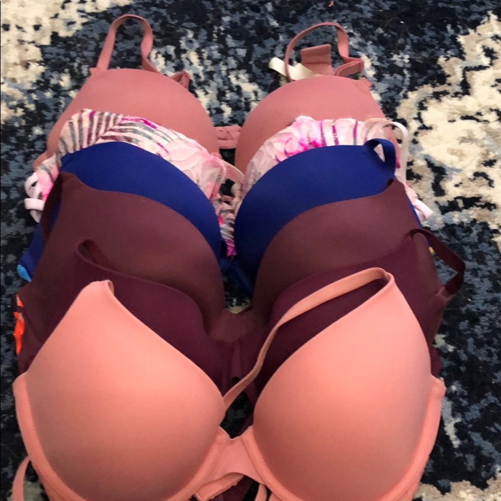6 VS Pink Bras